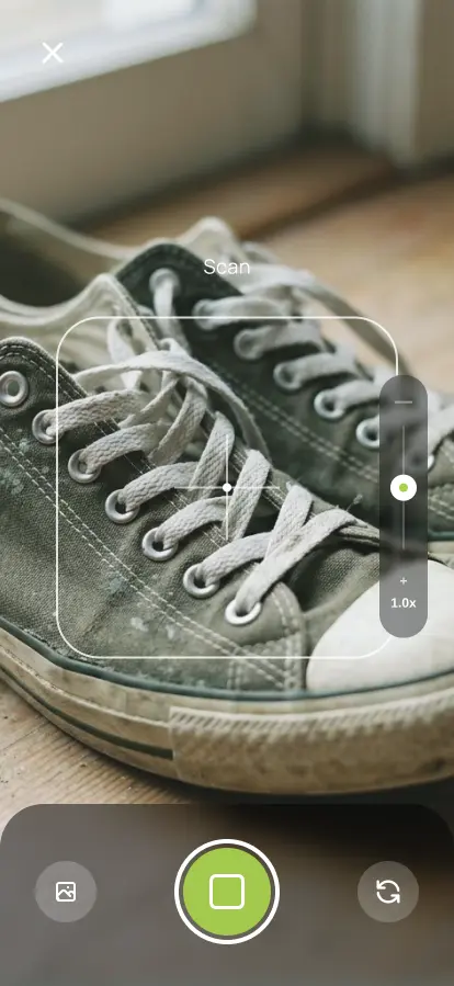 Mold AI+ app scan screen