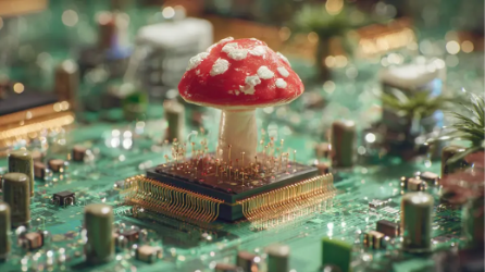 Mushrooms Computer Chips