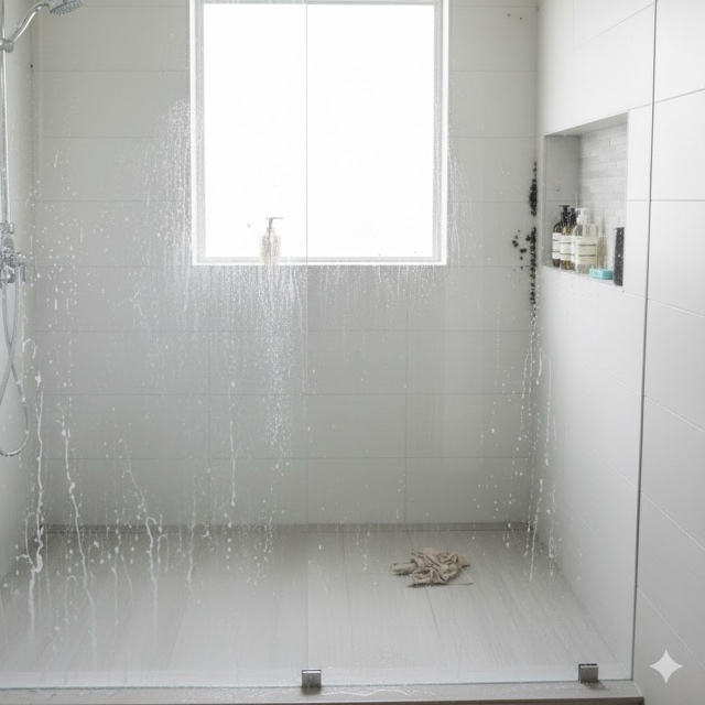 Post Shower Bathroom